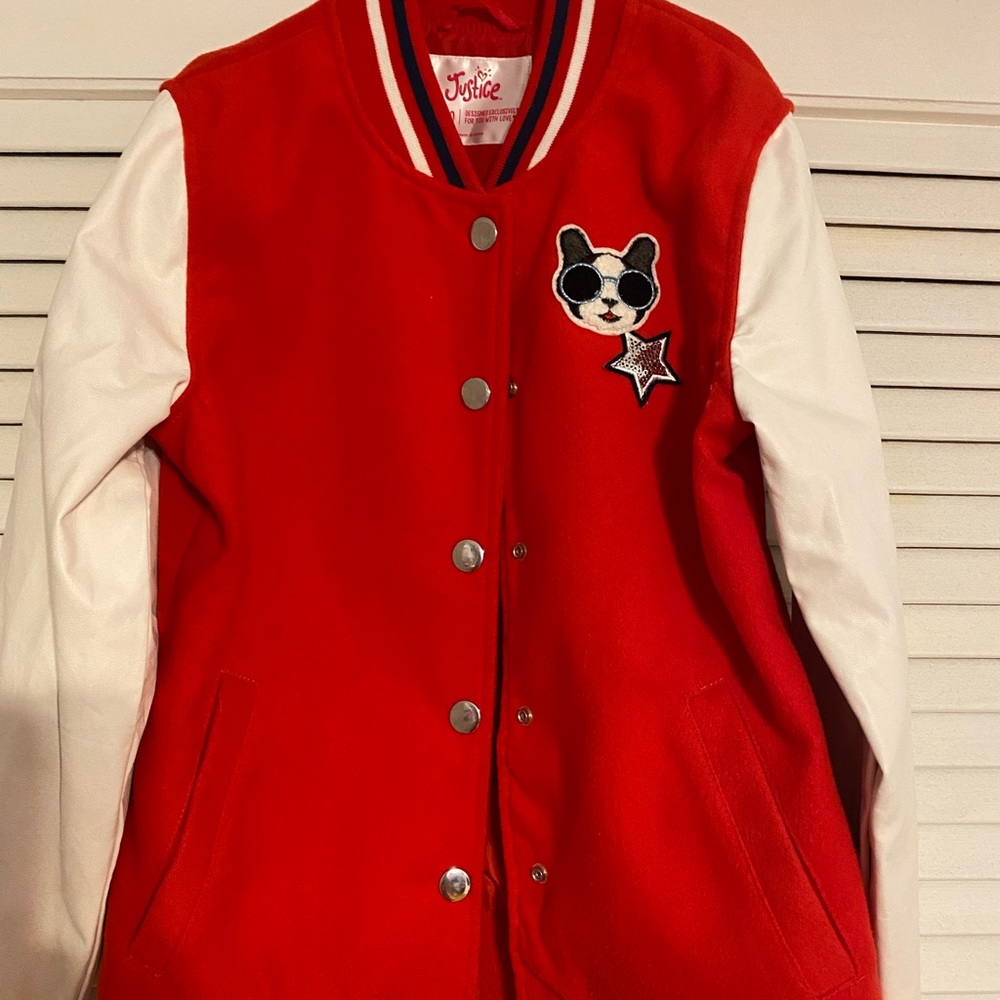 Justice ‘Girl Squad’ Varsity Letterman Coat